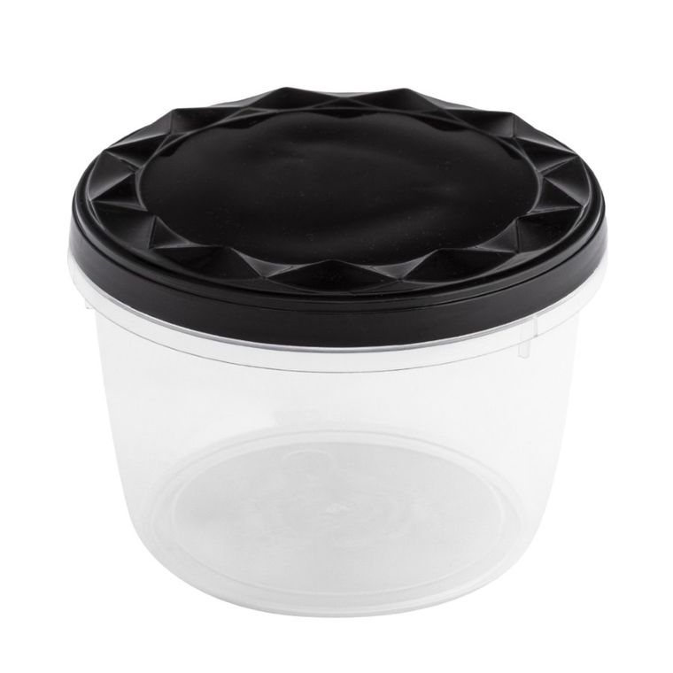 Altom Design, pojemnik z zakręcaną pokrywą, 0,6l, czarny