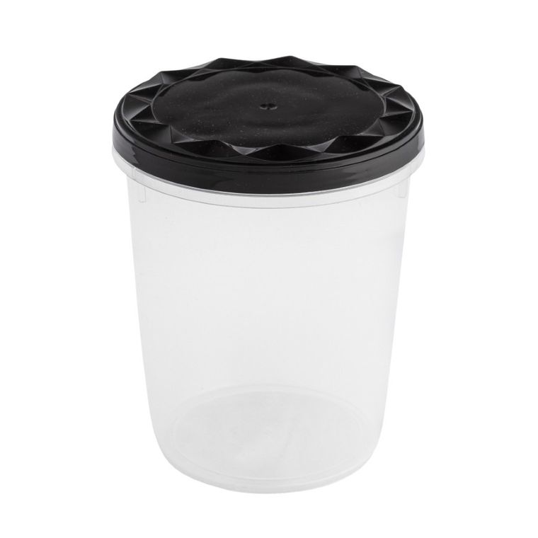 Altom Design, pojemnik z zakręcaną pokrywą, 1l, czarny