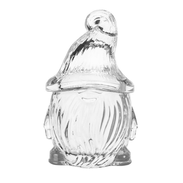 Altom Design, puzderko szklane skrzat, 9-9-15cm