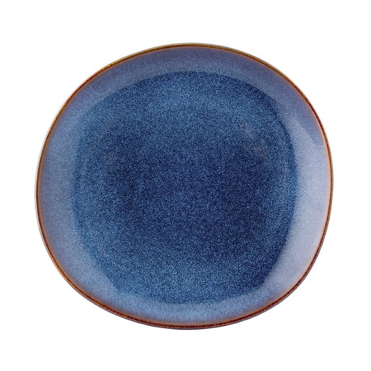 Altom Design, Reactive navy blue, talerz ceramiczny deserowy, 20.5 cm