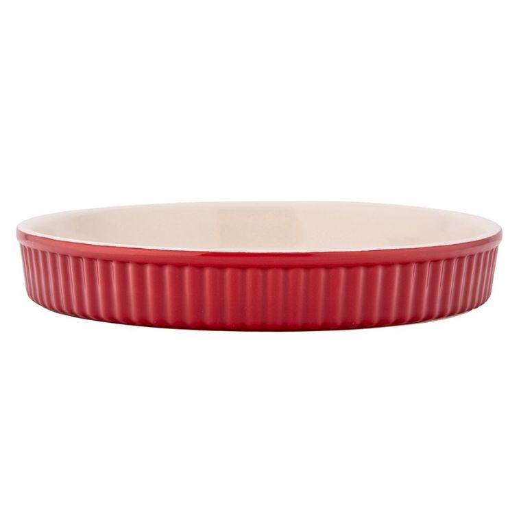 Altom Design, Red Chilli, naczynie ceramiczne do tarty, 24-3,5 cm, 800 ml