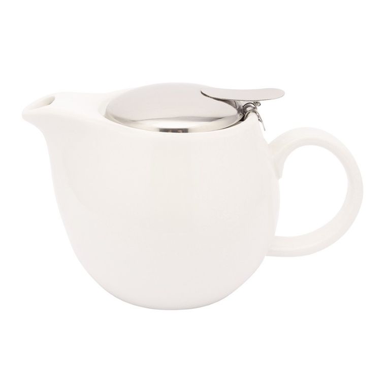 Altom Design, Regular, czajnik z zaparzaczem, porcelana kremowa w opasce new, 480 ml