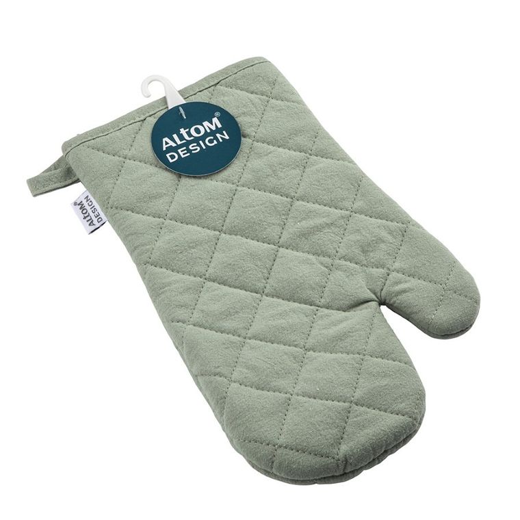 Altom Design, rękawica kuchenna, 100% bawełna, szałwia, 18-28 cm