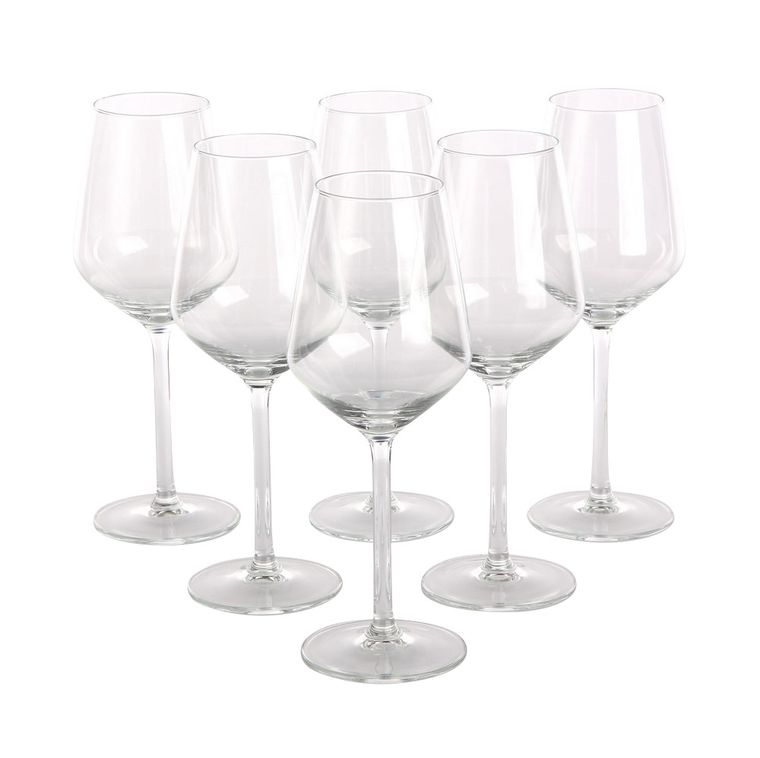 Altom Design, rubin, komplet 6 kieliszków, wino białe, 370 ml