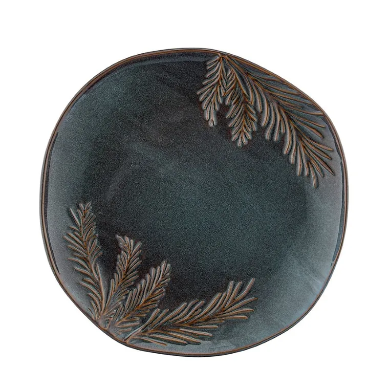 Altom Design, Sosnowy las, talerz ceramiczny, płytki, 21 cm