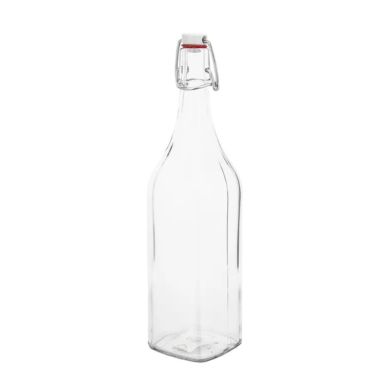 Altom Design, Spiżarnia pani domu, butelka kwadratowa z klipsem, 500 ml