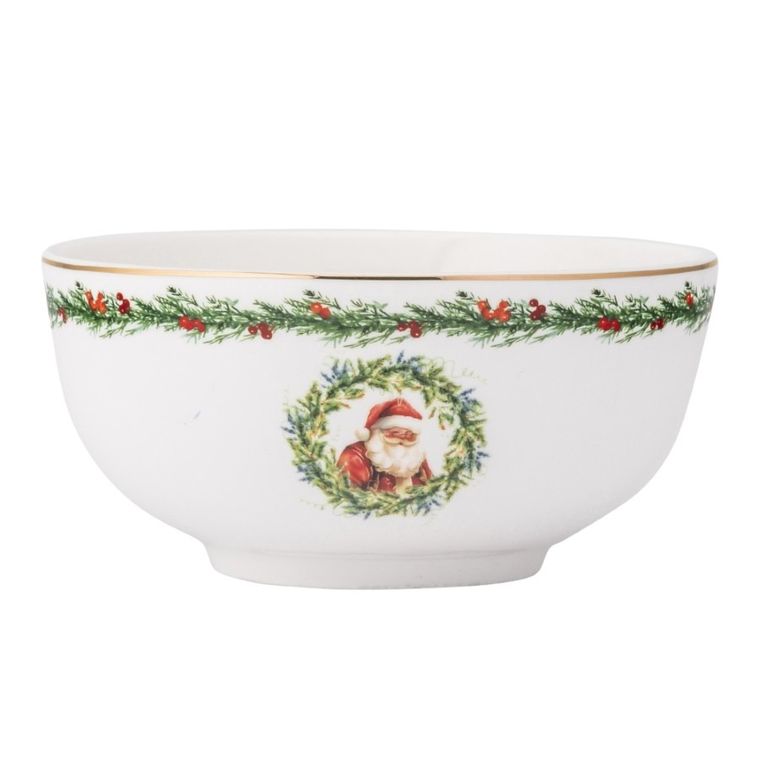 Altom Design, świąteczna girlanda miska, 14 cm, 600 ml