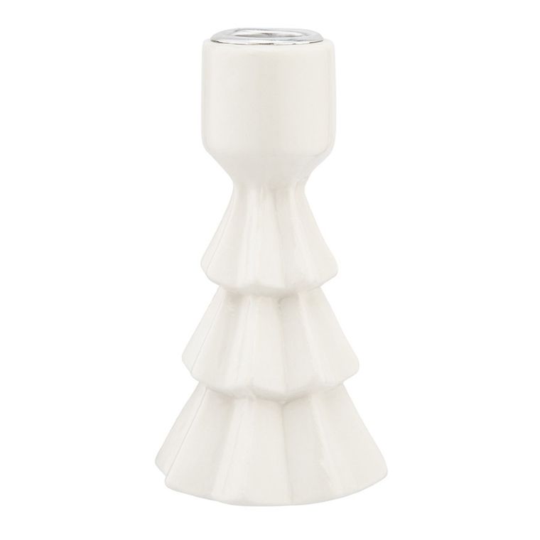 Altom Design, świecznik porcelanowy, choinka, 6-6-11,5 cm