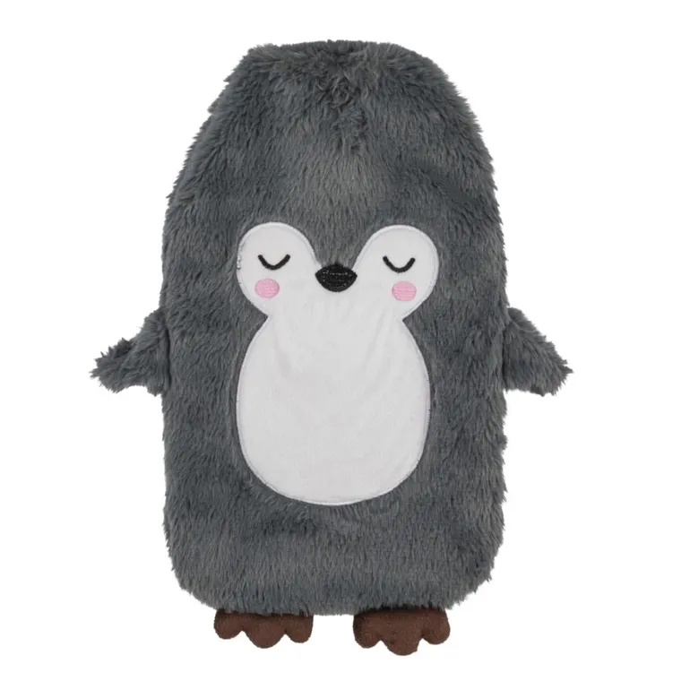 Altom Design, termofor w sweterku pingwinek szary, 1,8l