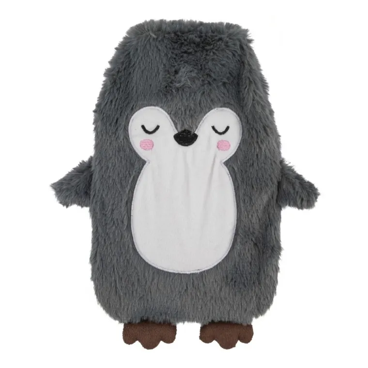 Altom Design, termofor w sweterku pingwinek szary, 1l