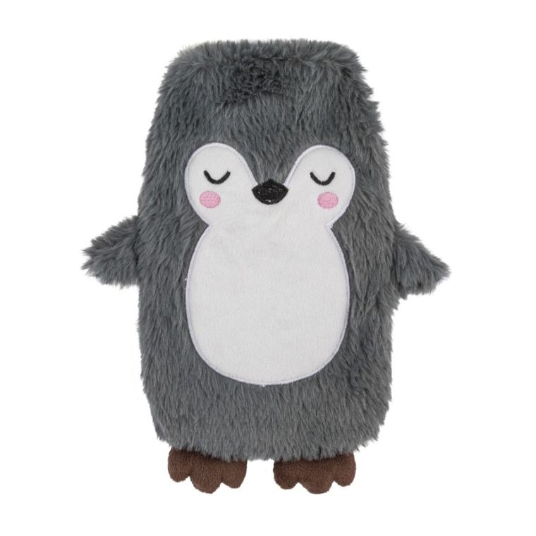 Altom Design, termofor w sweterku pingwinek szary, 500 ml