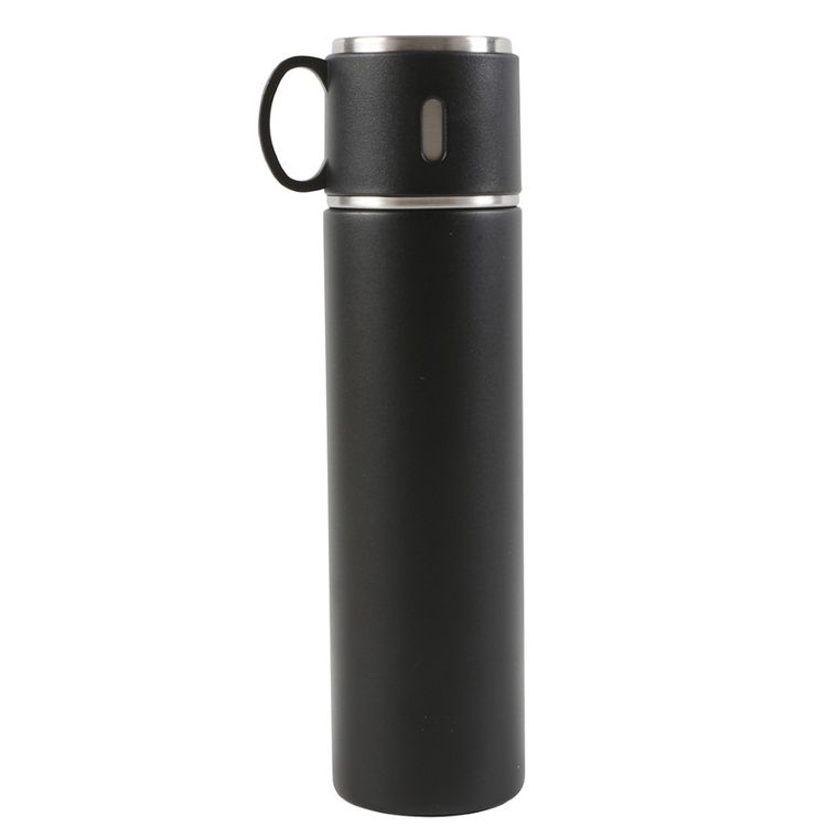 Altom Design, termos z zakrętką w kształcie filiżanki, 580 ml, czarny