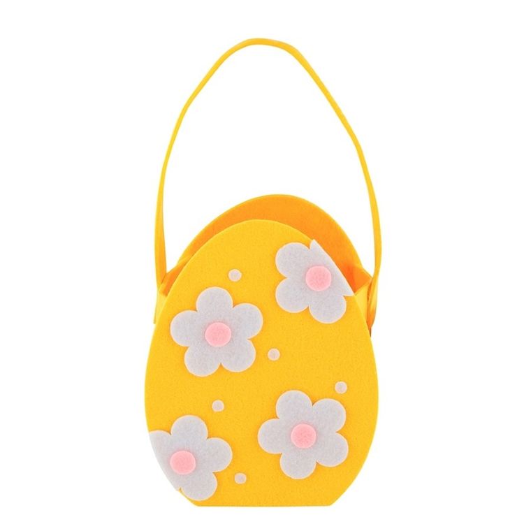 Altom Design, torebka filcowa, pisanka, 12-7-22 cm, żółta