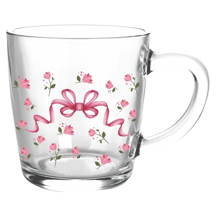 Altom Design, Toronto, kubek, kokardka i róże, 350 ml