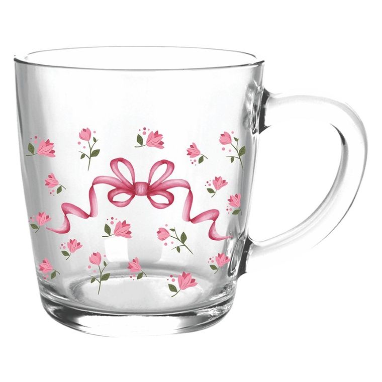 Altom Design, Toronto, kubek, kokardka i róże, 350 ml