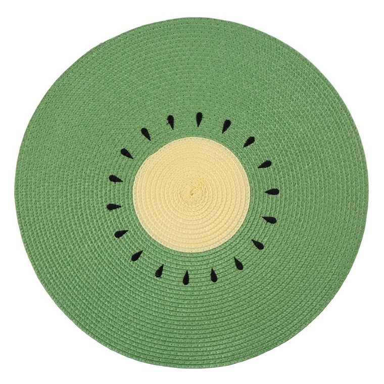 Altom Design, Tropicana, mata stołowa, średnica 38 cm, kiwi