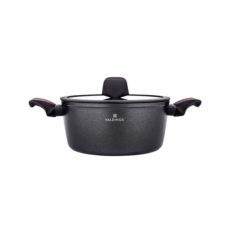 Altom Design, Valdinox, Volcano, garnek z pokrywą, 20 cm, 2l