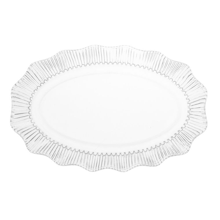 Altom Design, Vivienne, patera szklana, owalna, 33-20 cm