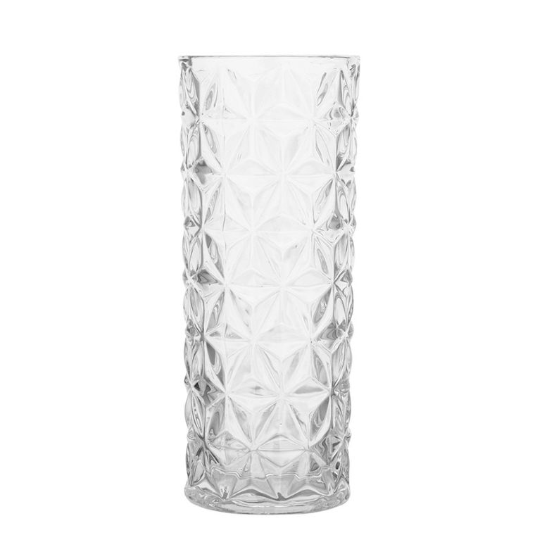 Altom Design, wazon szklany, 20 cm, kwiaty