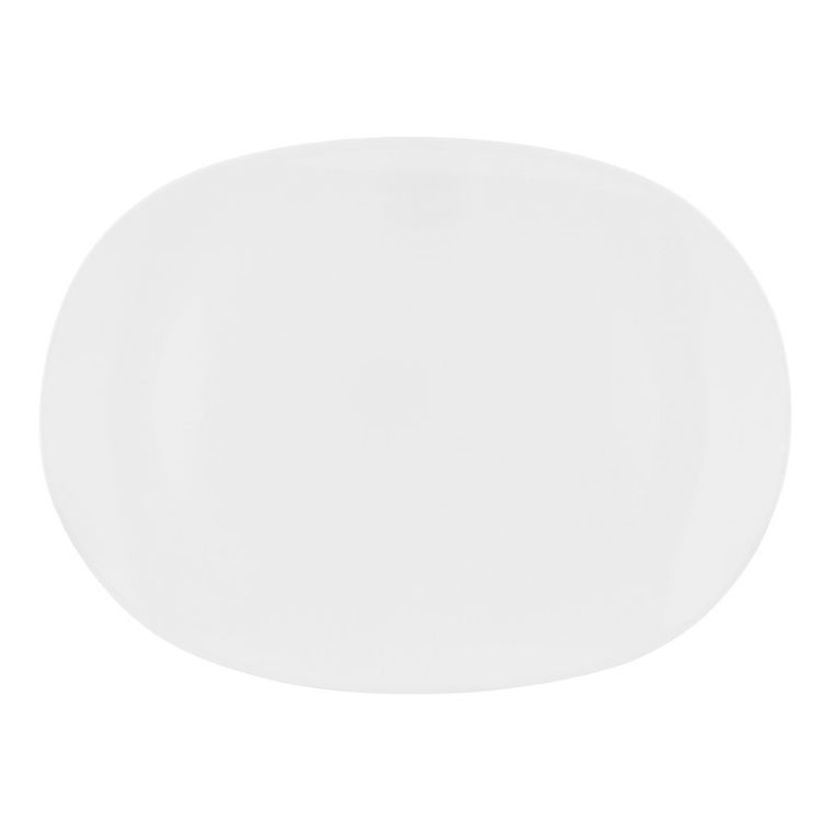 Altom Design, White Harmony, półmisek, 23-16 cm