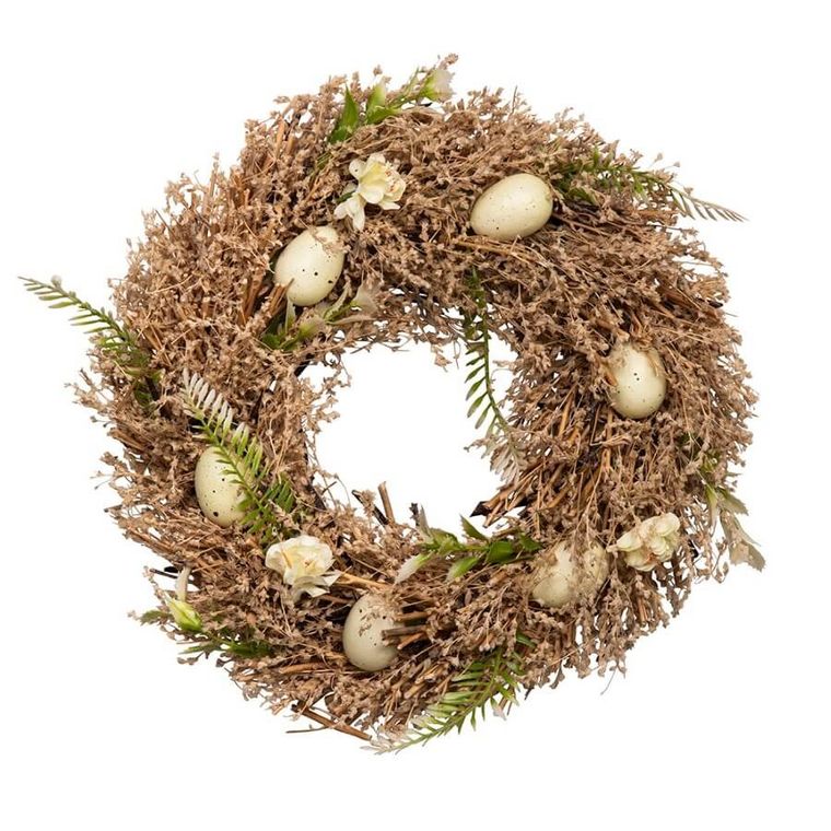 Altom Design, wianek wiosenny, boho, beżowy, 30-8 cm