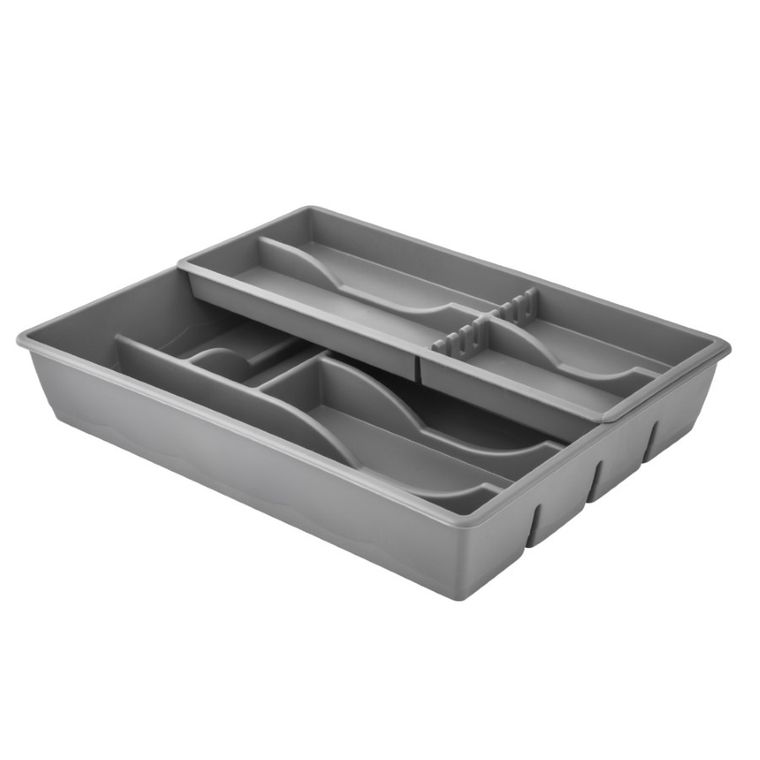 Altom Design, wkład do szuflady, podwójny, 30-39 cm, szary