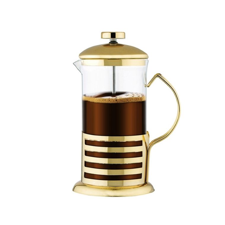 Altom Design, zaparzacz w stalowym złotym koszyczku, 600 ml