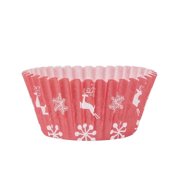 Altom Design, zimowa choinka komplet 50 foremek papierowych do babeczek, 5-3 cm