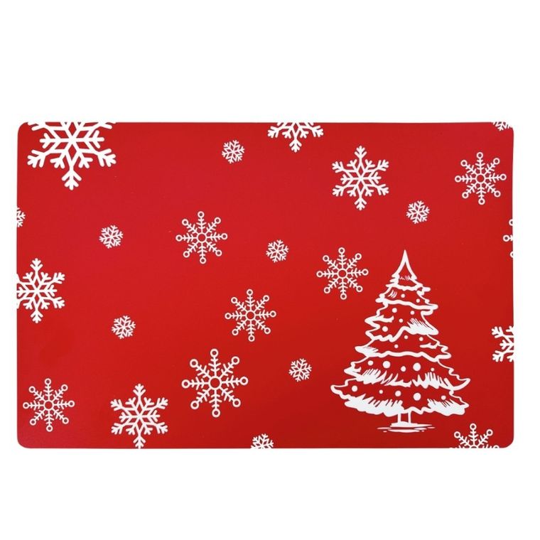 Altom Design, zimowa choinka mata stołowa prostokątna pp, 28-43 cm