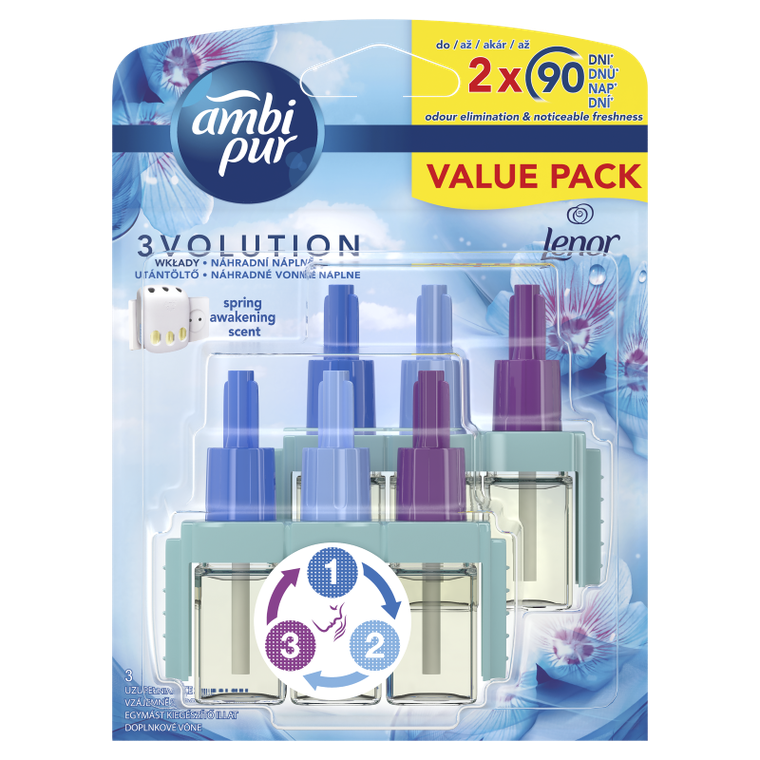 Ambi Pur, 3Volution, elektryczny odświeżacz powietrza, zestaw startowy, Spring Awakening, 40 ml