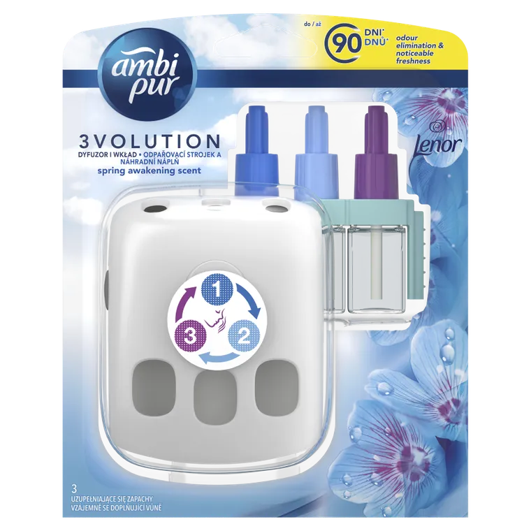 Ambi Pur, 3Volution, Spring Awakening, elektryczny odświeżacz powietrza, zestaw startowy, 20 ml