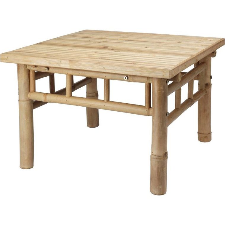 Ambiance, niski stolik kawowy z bambusa, 57-57-38 cm