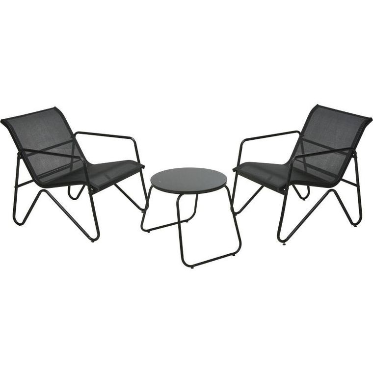 Ambiance, zestaw mebli ogrodowych, stolik i dwa krzesła