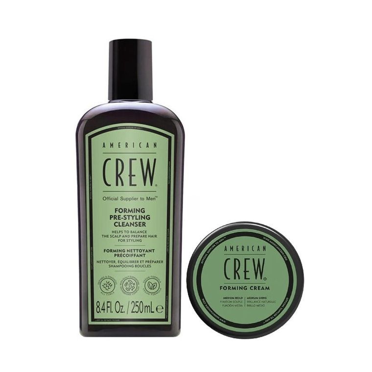 American Crew, Forming Duo, zestaw: szampon, 250 ml + krem stylizujący, 50g