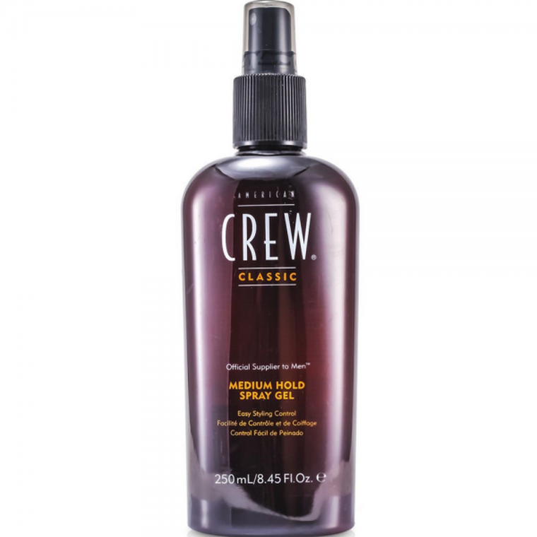 American Crew, Medium Hold Spray Gel, żel do stylizacji włosów w sprayu, 250 ml