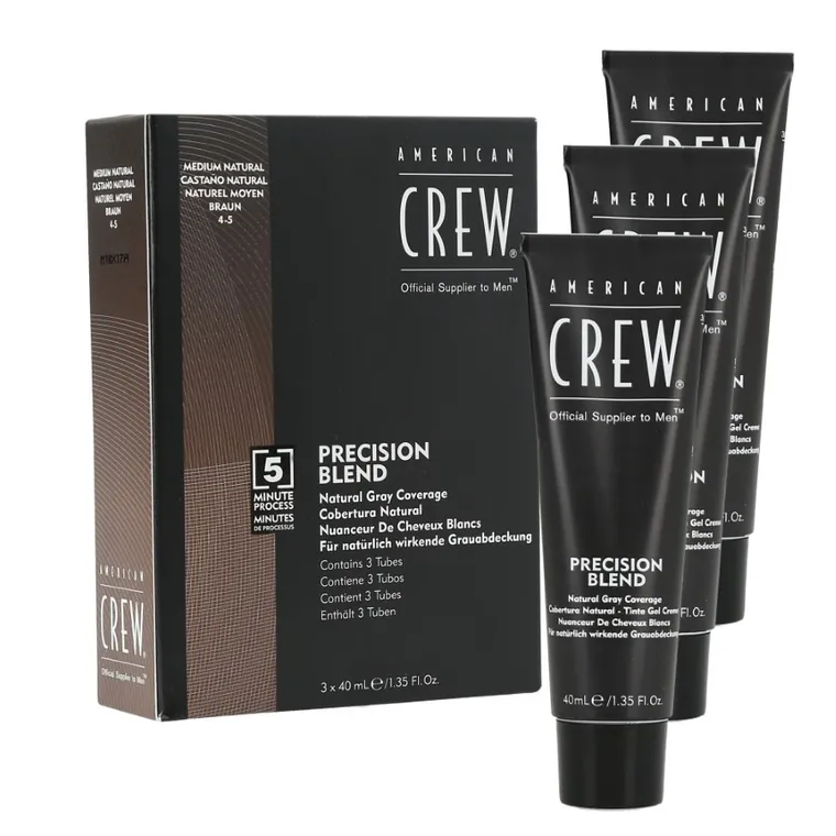 American Crew, Precision Blend, odsiwiacz dla mężczyzn, Medium Natural (4-5), 3-40 ml