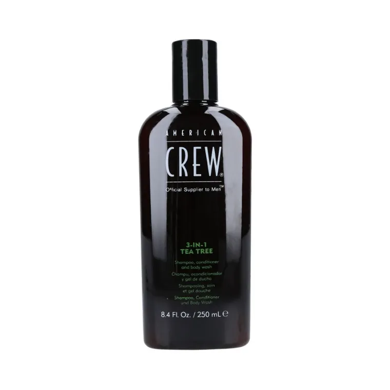 American Crew, Tea Tree, szampon do włosów, odżywka i żel pod prysznic 3w1 250ml