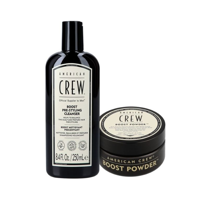 American Crew, Volume Duo, zestaw: szampon, 250 ml + puder, 10g