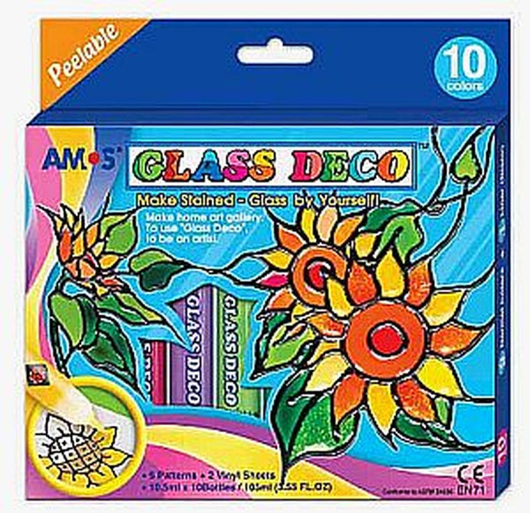 Amos, farby witrażowe, 10 kolorów