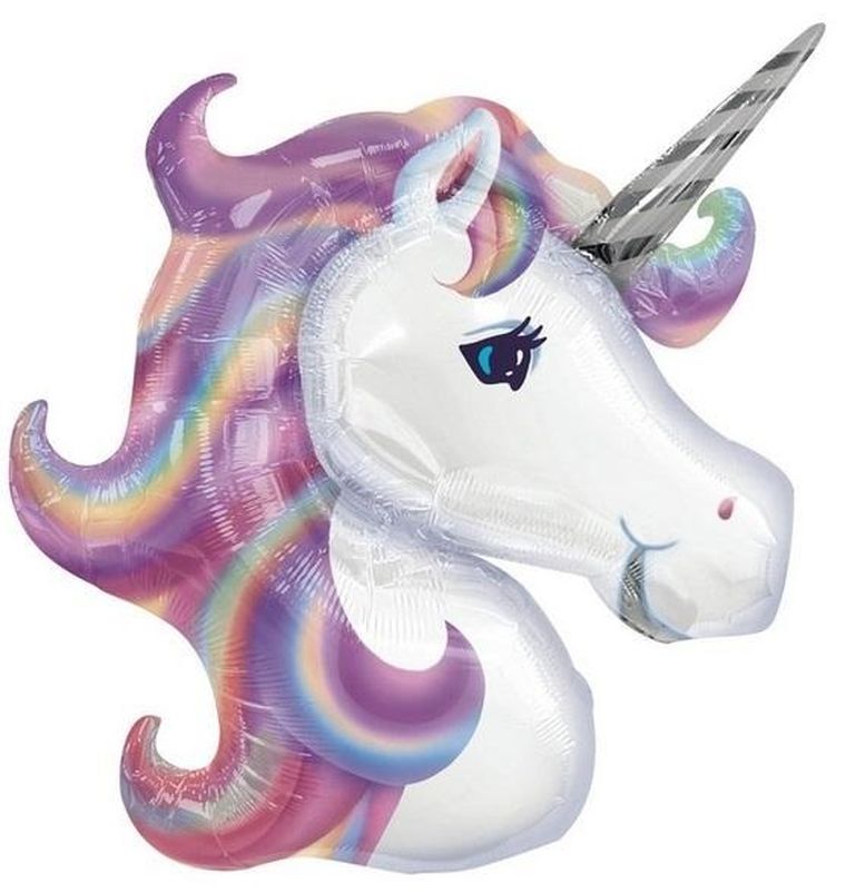 Amscan, balon foliowy, jednorożec