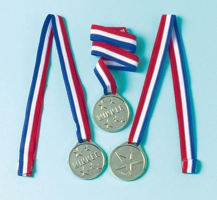 Amscan, medal plastikowy, 10,5-4,4 cm