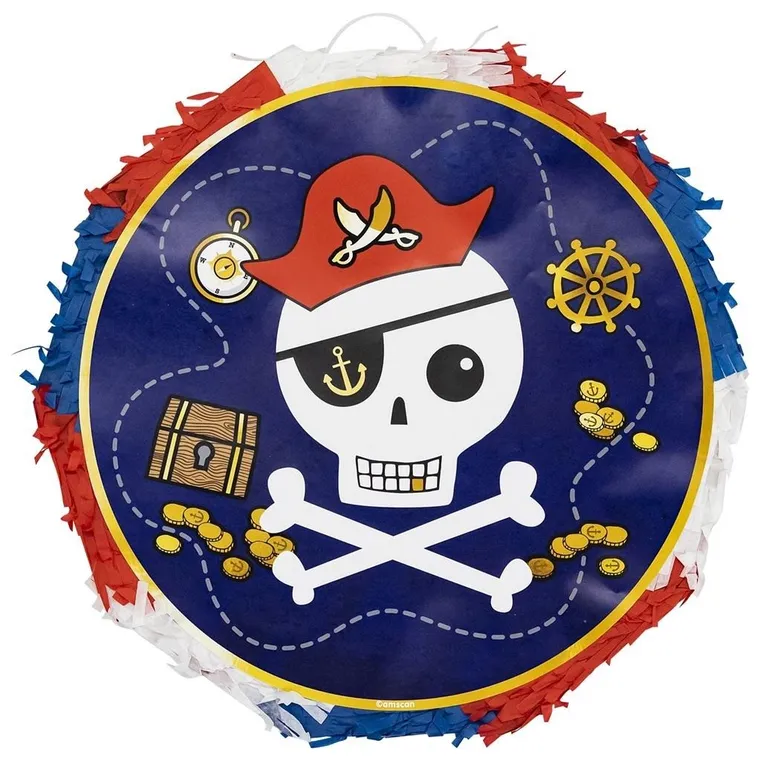 Amscan, piniata do rozciagania, Pirat, 34,9-35,2 cm