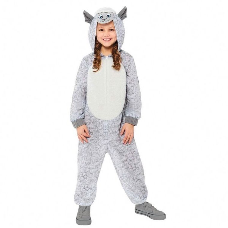 Amscan, pluszowy strój owieczki, onesie, rozmiar 122/128