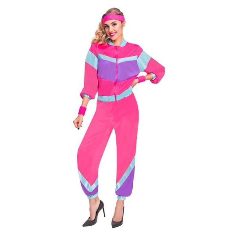 Amscan, strój retro, lata 80, dres damski, rozmiar L