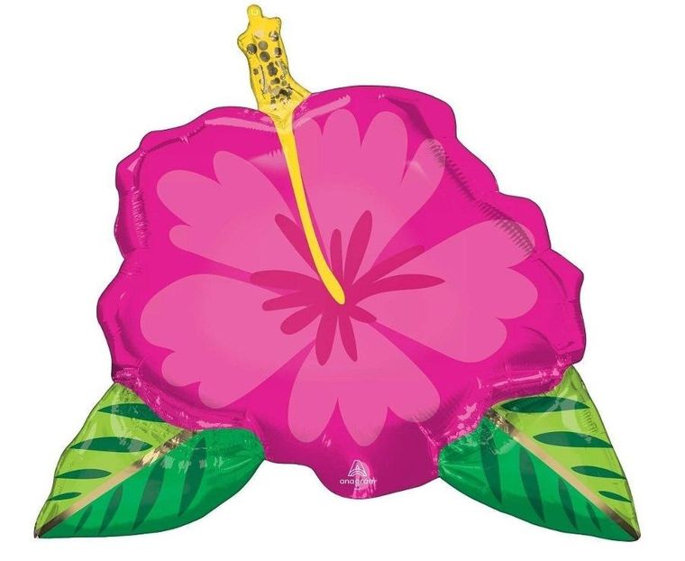 Anagram, balon foliowy, Beautiful Tropical Hibiscus, 63-68 cm