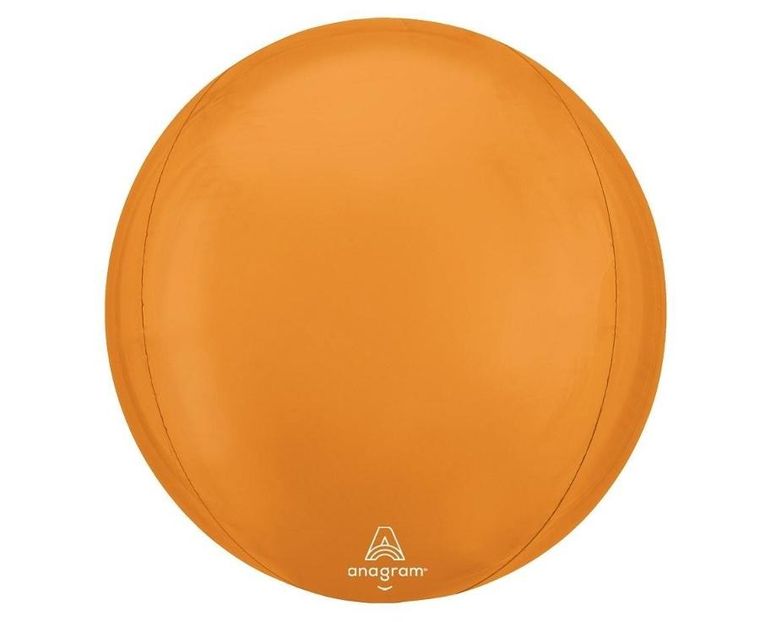 Anagram, balon foliowy, kula, pomarańczowa vibrant, 38-40 cm