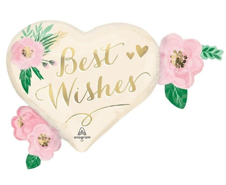 Anagram, balon foliowy, Wedding, 68-50 cm