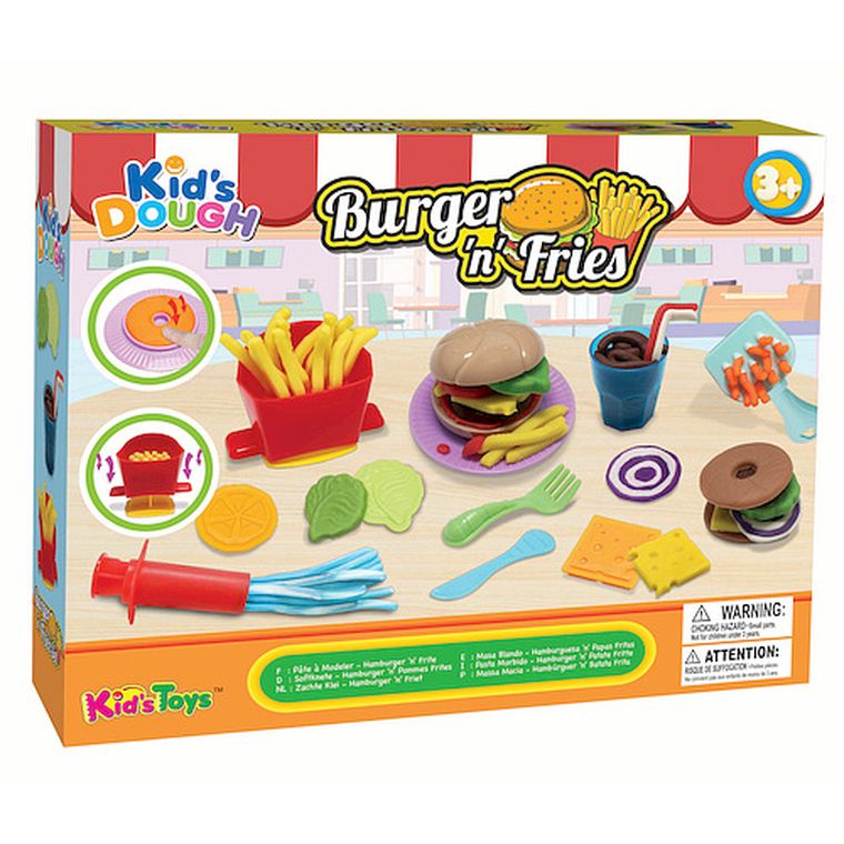 Anek dla Dzieci, Burger 'n' Fries, masa plastyczna z akcesoriami