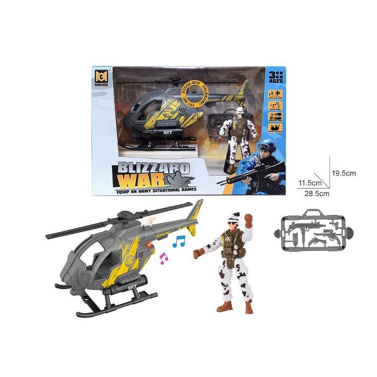 Anek dla Dzieci, helikopter wojskowy z figurką
