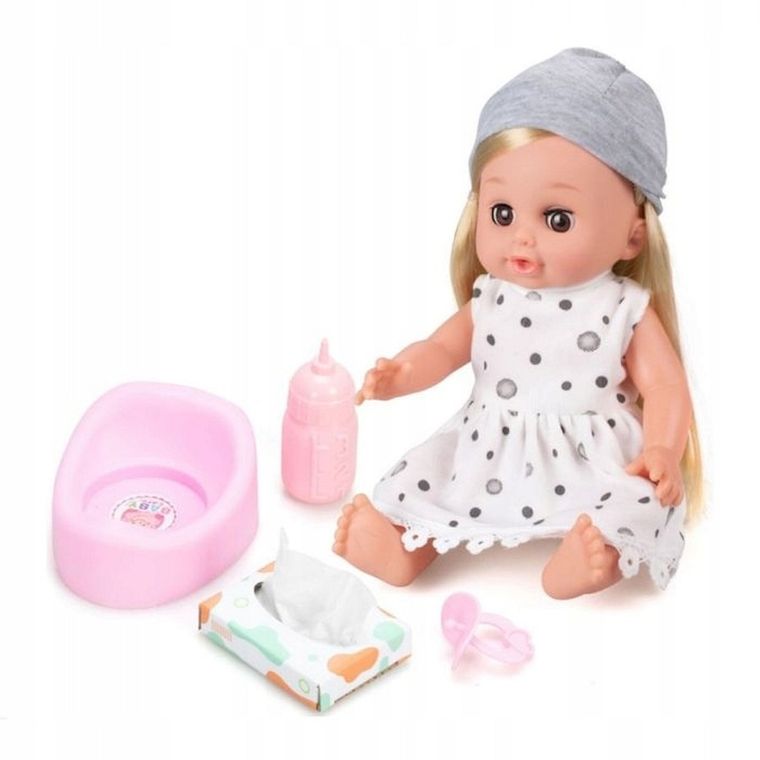 Anek dla Dzieci, interaktywna lalka bobas z akcesoriami